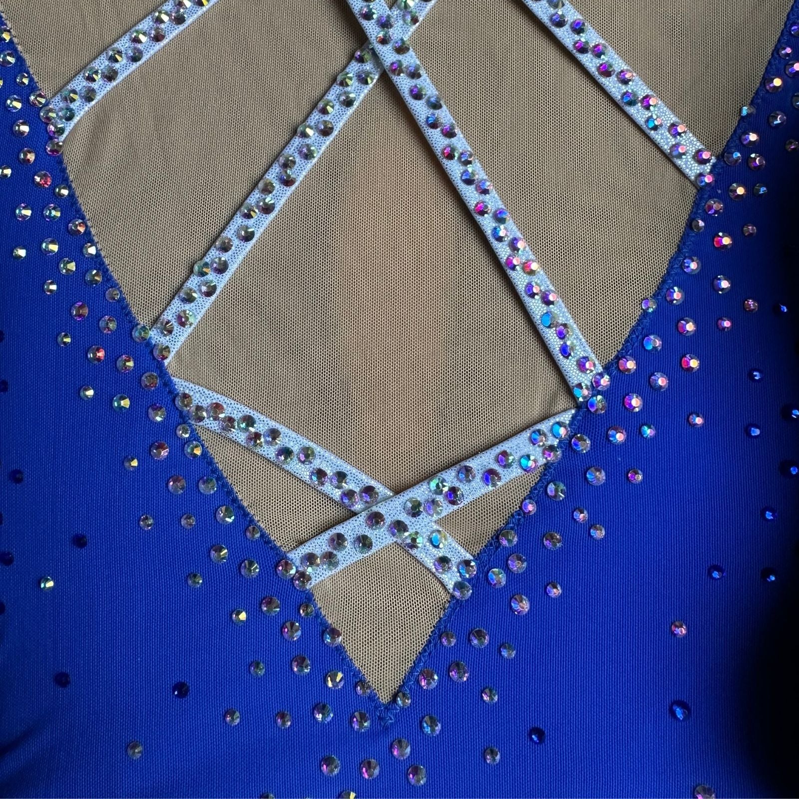 Justaucorps Adria bleu avec jupette