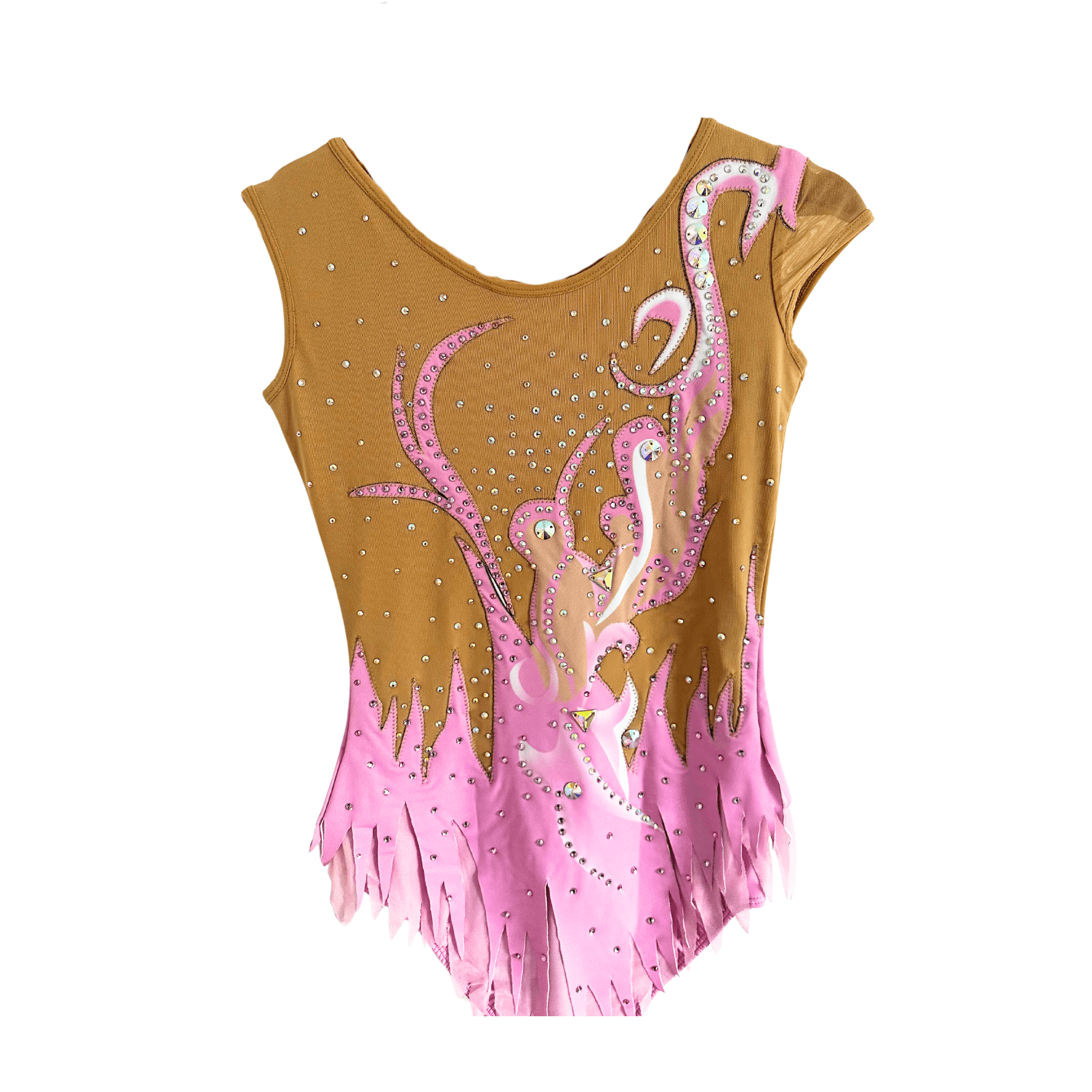 Justaucorps Adèle rose avec jupette